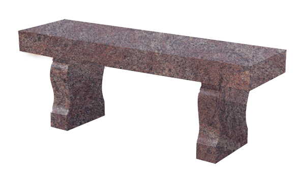 BEN163APPD.png * Straight Seat & Harp Leg Bench 4-0x1-2x0-4 AP Paradiso (2) Harp Legs 1-0x0-4x1-2 - Image 1