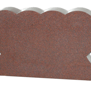 Double heart 3-6x0-6x2-2 All Polished China Pink