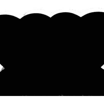 Double heart 4-0x0-8x2-4 P2/BRP Jet Black