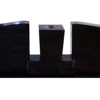 Wing Monument Set - AP Jet Black (2) Half Serp Wings 2-0x0-6x1-10; Plinth 1-10x0-8x0-6; Taper Vase 0-8x0-6x0-10 w/ Core & Weep Hole